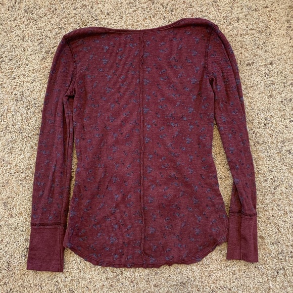 Free People waffle thermal Sz Small - Picture 7 of 7